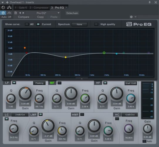 how to eq overheads