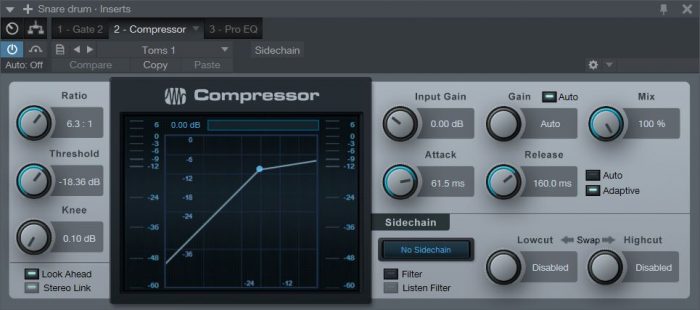 compress individual drums or all together