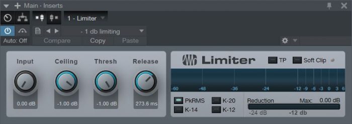 how to use limiter while mixing drums