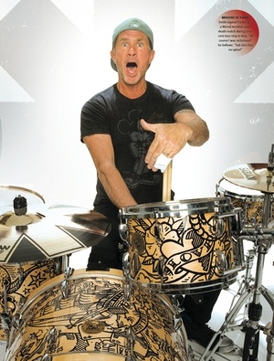 chad smith with drums