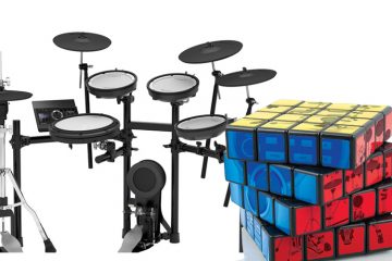 e-drums and rubix cube