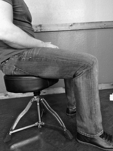 drum foot technique lower back hips