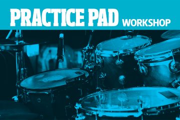 drum lesson practice pad workshop