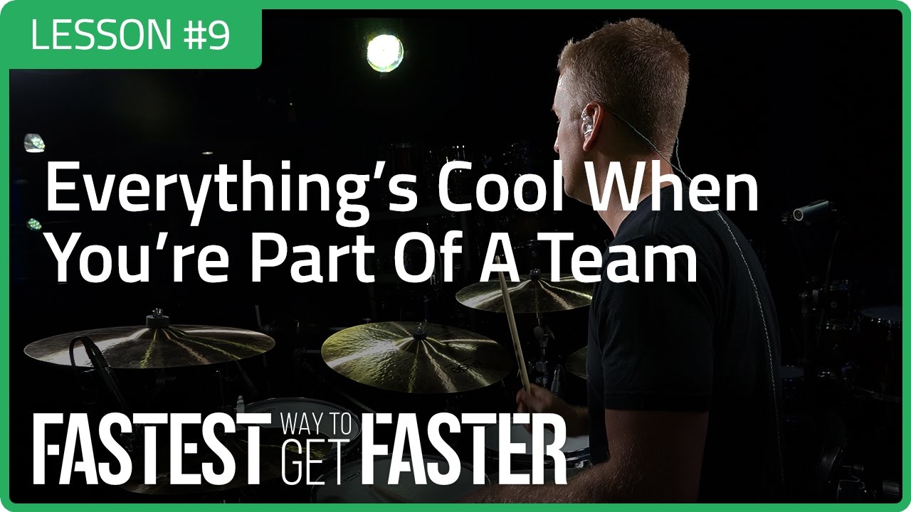 The Fastest Way to Get Faster Drum Lesson DAY 9 Team Featured Image