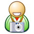User with camera.svg