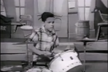 Drummer Steve Gadd in a 1957 episode of The Mickey Mouse Club
