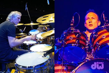 Dave Weckl and Stephen Perkins at the Hollywood Drum Show
